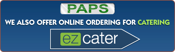 Link to Pap's online catering ordering through EZ Cater